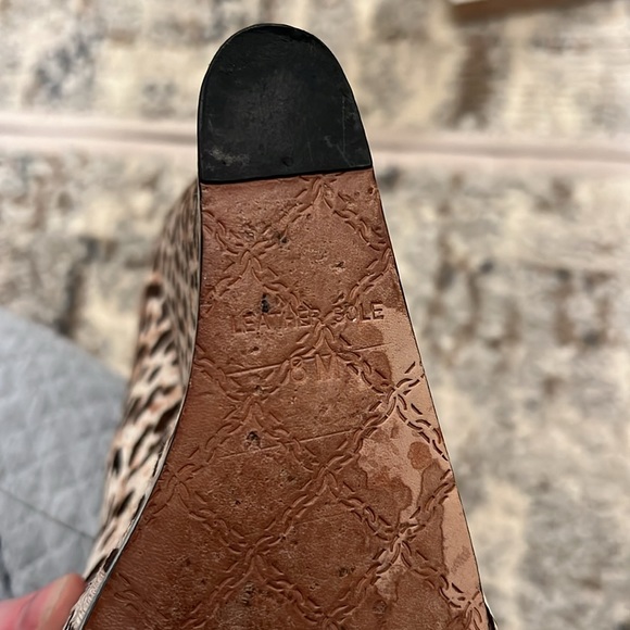 LAMB leopard print, high wedge; size 8 - Picture 6 of 6